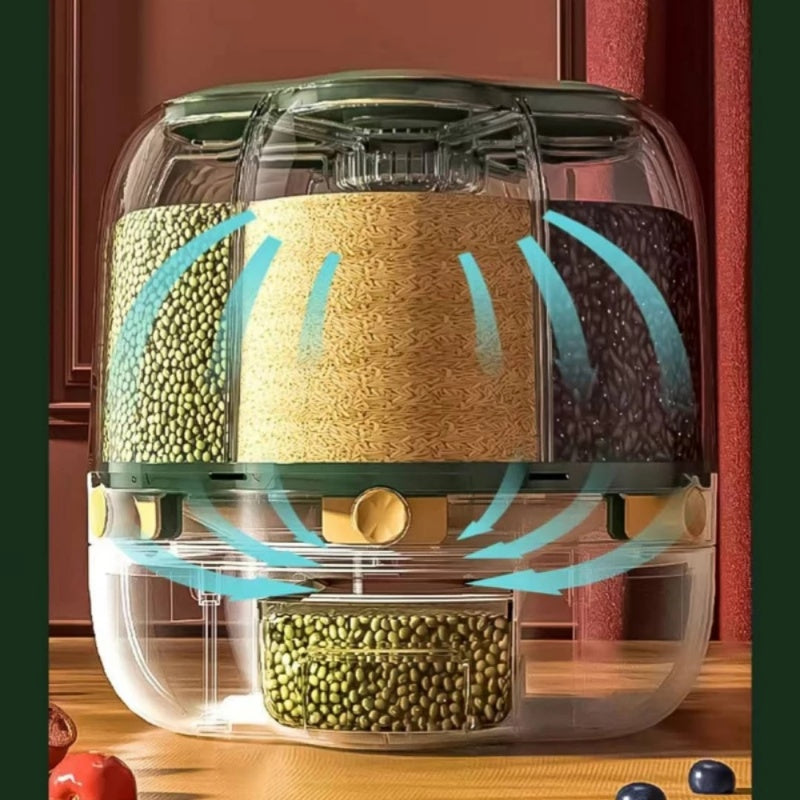 360° Rotating Grain Storage Container – Bloom & Sprout