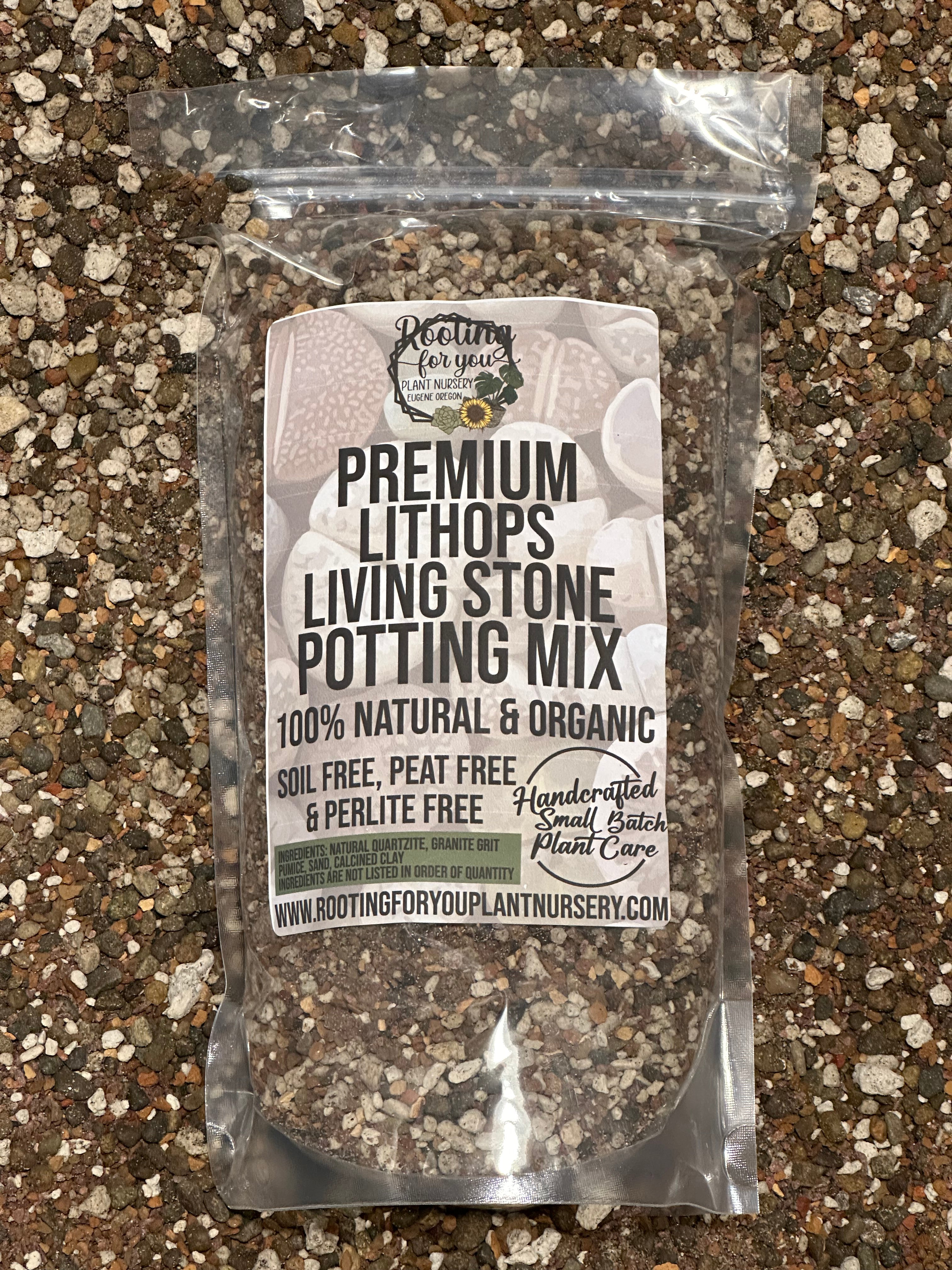 Lithops Living Stone Premium Potting Mix – Bloom & Sprout